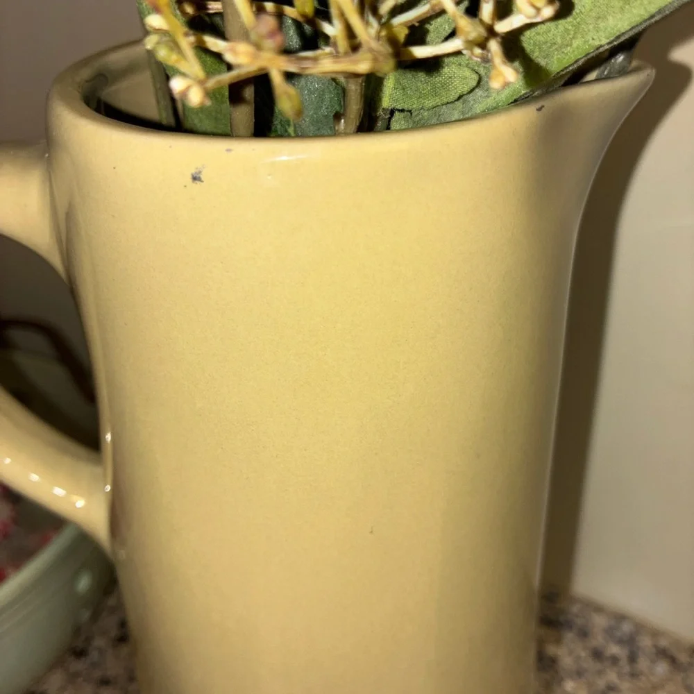 PotteryBarn Studio Ceramic‎ Pitcher Barbara Eiger Tan